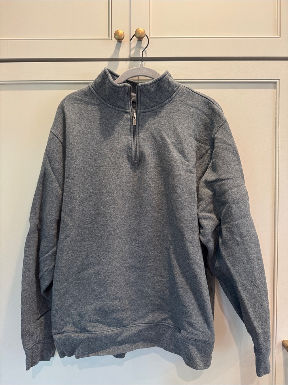 L.L. Bean Men's Zip-Up Pullover Sweater - Gray